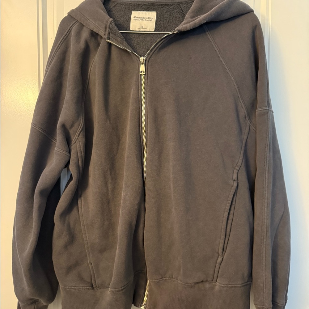 Abercrombie & Fitch Charcoal Fleece Hoodie